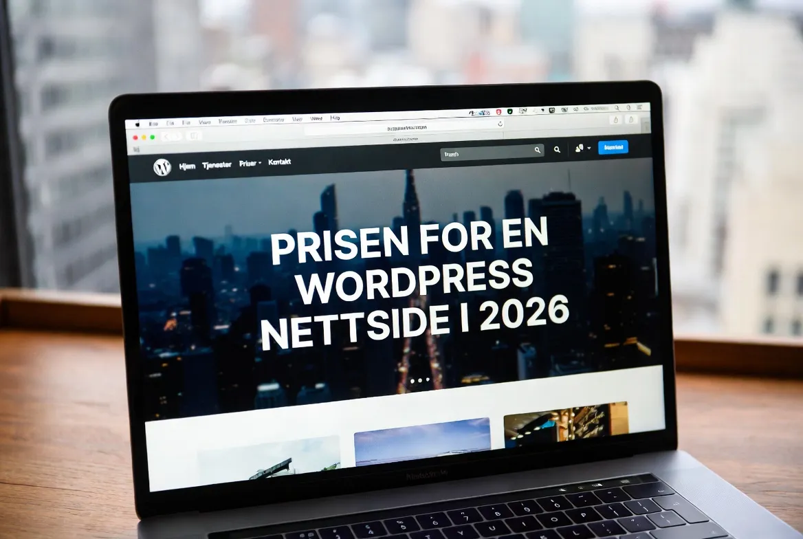 Hva koster en WordPress nettside i 2026? Komplett prisguide for norske bedrifter